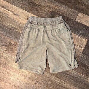 2 pair Men's Champion Gym Shorts with drawstring (L)